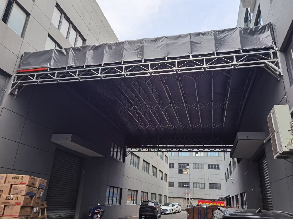 戶外（wài）可移（yí）動雨棚（péng） 大型（xíng）倉庫伸縮推拉棚 可按需定製